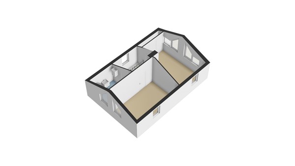 Visserstuin 200, 3319 LN Dordrecht - Plattegrond 2E - 3D - Visserstuin 200 te Dordrecht.jpg