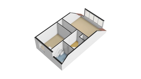 Salamander 17, 2954 BE Alblasserdam - Plattegrond 1E - 3D - Salamander 17 te Alblasserdam.jpg