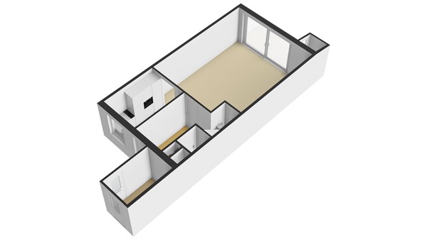 Salamander 17, 2954 BE Alblasserdam - Plattegrond BG - 3D - Salamander 17 te Alblasserdam.jpg