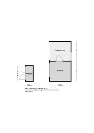 Salamander 17, 2954 BE Alblasserdam - Plattegrond Berging - 2D - Salamander 17 te Alblasserdam.jpg