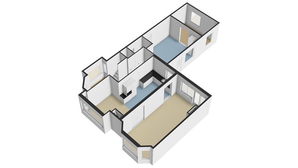 Cornelis Smitstraat 17, 2951 AB Alblasserdam - Plattegrond BG - 3D - Cornelis Smitstraat 17 te Alblasserdam.jpg