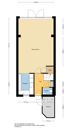 Willem Dreeshof 29, 2953 AW Alblasserdam - Plattegrond BG - 2D - Willem Dreeshof 29 te Alblasserdam.jpg