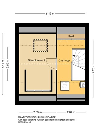 Willem Dreeshof 29, 2953 AW Alblasserdam - Plattegrond 2E - 2D - Willem Dreeshof 29 te Alblasserdam.jpg