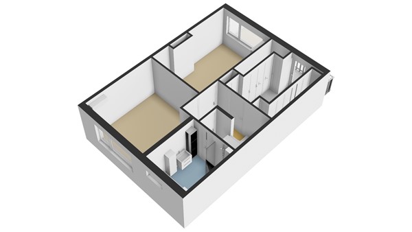 Bilderdijkstraat 32, 2951 TC Alblasserdam - Plattegrond 1E - 3D - Bilderdijkstraat 32 te Alblasserdam.jpg