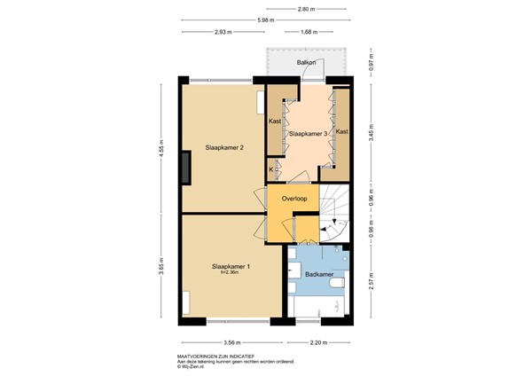 Bilderdijkstraat 32, 2951 TC Alblasserdam - Plattegrond 1E - 2D - Bilderdijkstraat 32 te Alblasserdam.jpg