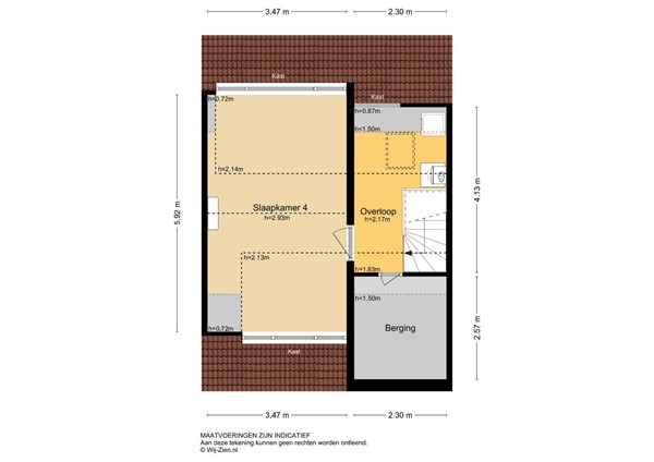 Bilderdijkstraat 32, 2951 TC Alblasserdam - Plattegrond 2E - 2D - Bilderdijkstraat 32 te Alblasserdam.jpg
