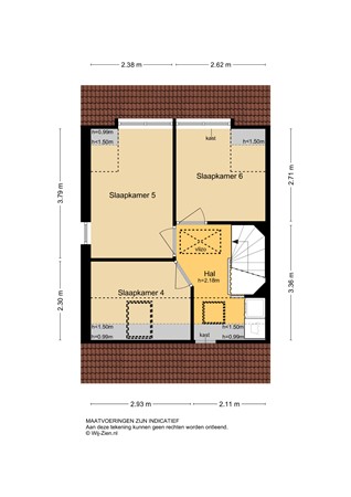 Meerkoet 26, 2957 NJ Nieuw-Lekkerland - Plattegrond 2E - 2D - Meerkoet 26 te Nieuw-Lekkerland.jpg