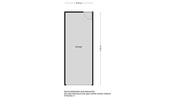 Pontonniersweg 438, 3353 SG Papendrecht - Plattegrond garage - 2D - Pontonniersweg 438 te Papendrecht.jpg