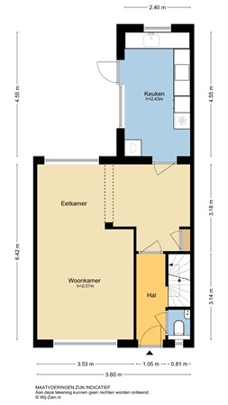 IJsselstraat 18, 2953 CZ Alblasserdam - Plattegrond - BG - 2D - Ijsselstraat 18 Alblasserdam.jpg