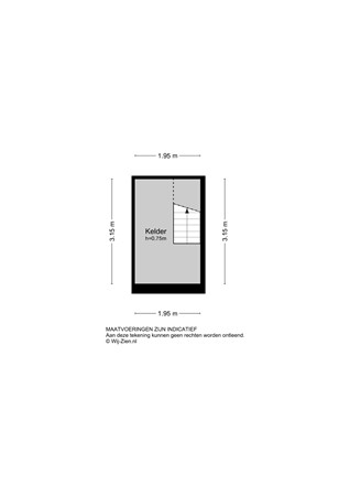 IJsselstraat 18, 2953 CZ Alblasserdam - Plattegrond - kelder - 2D - Ijsselstraat 18 Alblasserdam.jpg