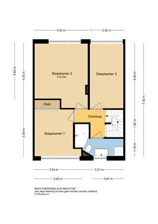 Floris V-Straat 20, 2957 AK Nieuw-Lekkerland - Platttegrond 1E - 2D - Floris V Straat 20 te Nieuw-Lekkerland.jpg