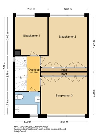Van Lennepstraat 22, 2951 TL Alblasserdam - 1e verdieping - 2D - Van Lennepstraat 22 te Alblasserdam.jpg