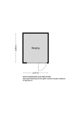 Van Lennepstraat 22, 2951 TL Alblasserdam - Berging - 2D - Van Lennepstraat 22 te Alblasserdam.jpg