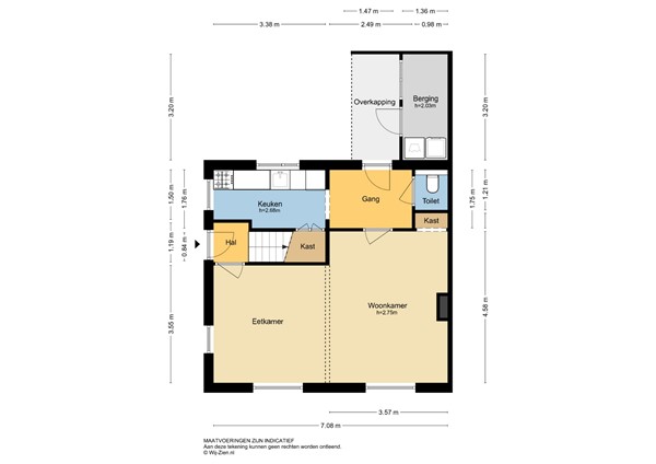 Oranjestraat 2, 2952 AH Alblasserdam - Plattegrond BG - 2D - Oranjestraat 2 te Alblasserdam.jpg