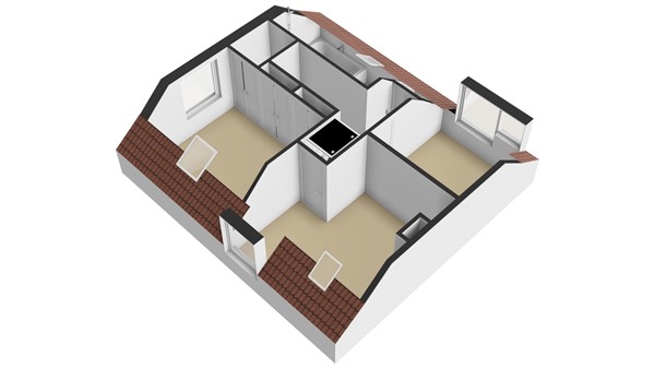 Oranjestraat 2, 2952 AH Alblasserdam - Plattegrond 1E - 3D - Oranjestraat 2 te Alblasserdam.jpg