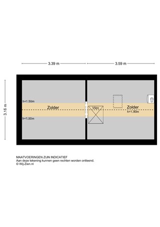Oranjestraat 2, 2952 AH Alblasserdam - Plattegrond ZL - 2D - Oranjestraat 2 te Alblasserdam.jpg