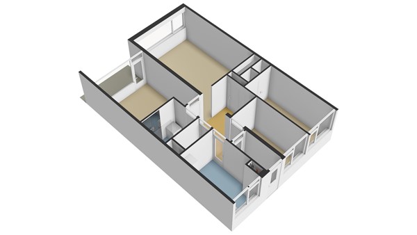 Begoniastraat 62, 3333 EA Zwijndrecht - Plattegrond 3D2 - Appartement - Begoniastraat 62 te Zwijndrecht.jpg