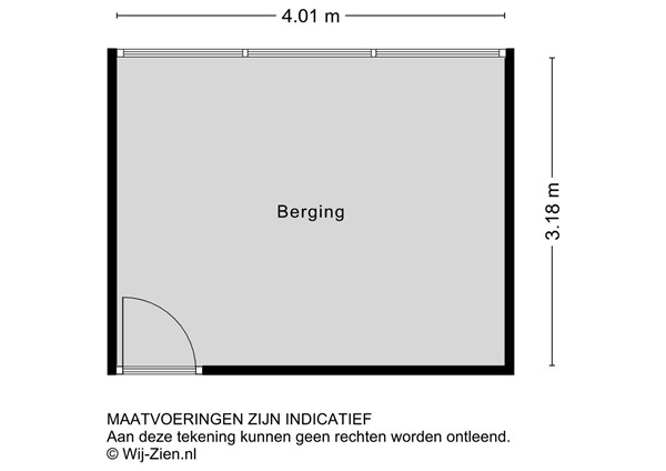 Begoniastraat 62, 3333 EA Zwijndrecht - Plattegrond 2D - Berging - Begoniastraat 62 te Zwijndrecht.jpg