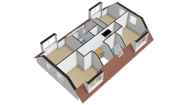 W.B. van der Veldenstraat 6, 2953 CX Alblasserdam - Plattegrond 1E - 3D - W.B. van der Veldenstraat 6 te Alblasserdam.jpg