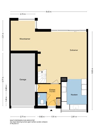 Pijlstoep 22, 2953 CS Alblasserdam - Plattegrond BG - 2D - Pijlstoep 22 te Alblasserdam.jpg