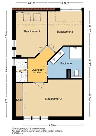 Pijlstoep 22, 2953 CS Alblasserdam - Plattegrond 1E - 2D - Pijlstoep 22 te Alblasserdam.jpg