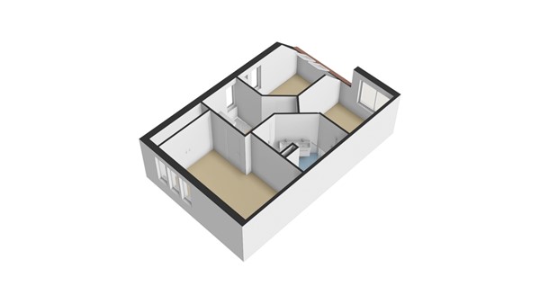 Pijlstoep 22, 2953 CS Alblasserdam - Plattegrond 1E - 3D - Pijlstoep 22 te Alblasserdam.jpg