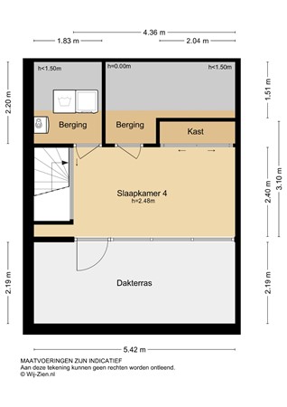 Pijlstoep 22, 2953 CS Alblasserdam - Plattegrond 2E - 2D - Pijlstoep 22 te Alblasserdam.jpg