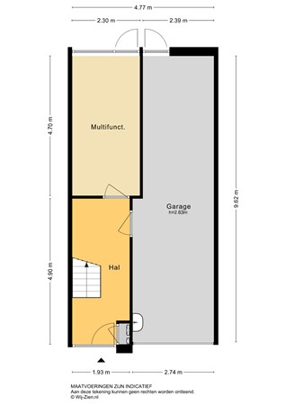 Potgieterstraat 17, 2951 XS Alblasserdam - Plattegrond 2D - BG - Potgieterstraat 17 te Alblasserdam.jpg