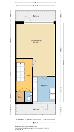 Potgieterstraat 17, 2951 XS Alblasserdam - Plattegrond 2D - 1E - Potgieterstraat 17 te Alblasserdam.jpg