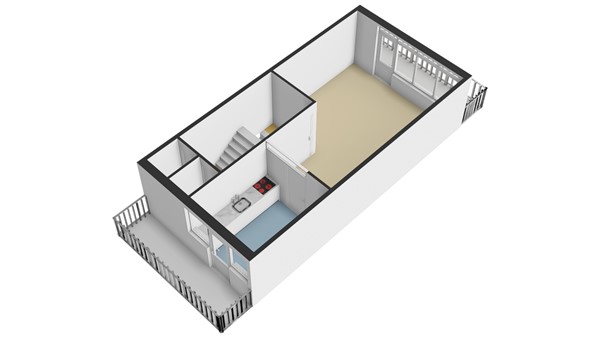Potgieterstraat 17, 2951 XS Alblasserdam - Plattegrond 3D - 1E - Potgieterstraat 17 te Alblasserdam.jpg