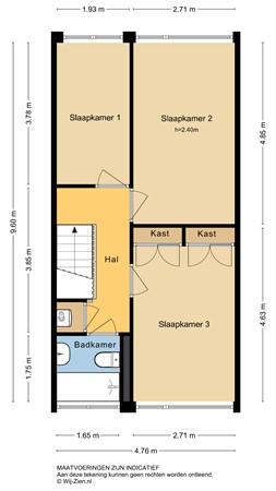 Potgieterstraat 17, 2951 XS Alblasserdam - Plattegrond 2D - 2E - Potgieterstraat 17 te Alblasserdam.jpg