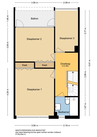 Meester Bouwmanstraat 12, 2957 AV Nieuw-Lekkerland - Plattegrond 1E - 2D - Meester Bouwmanstraat 12 te Nieuw-Lekkerland.jpg