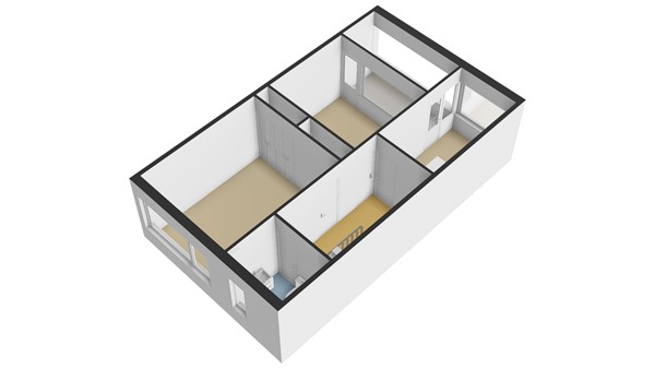 Meester Bouwmanstraat 12, 2957 AV Nieuw-Lekkerland - Plattegrond 1E - 3D - Meester Bouwmanstraat 12 te Nieuw-Lekkerland.jpg