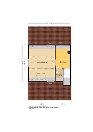 Meester Bouwmanstraat 12, 2957 AV Nieuw-Lekkerland - Plattegrond 2E - 2D - Meester Bouwmanstraat 12 te Nieuw-Lekkerland.jpg