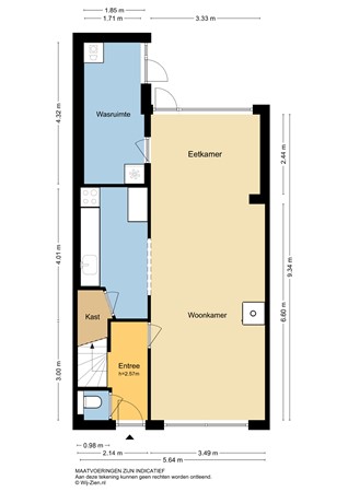 Merelstraat 8, 2953 EL Alblasserdam - Begane grond - 2D - Merelstraat 8 te Alblasserdam.jpg