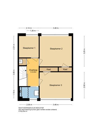 Merelstraat 8, 2953 EL Alblasserdam - 1e verdieping - 2D - Merelstraat 8 te Alblasserdam.jpg