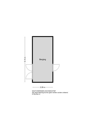 Merelstraat 8, 2953 EL Alblasserdam - Berging - 2D - Merelstraat 8 te Alblasserdam.jpg