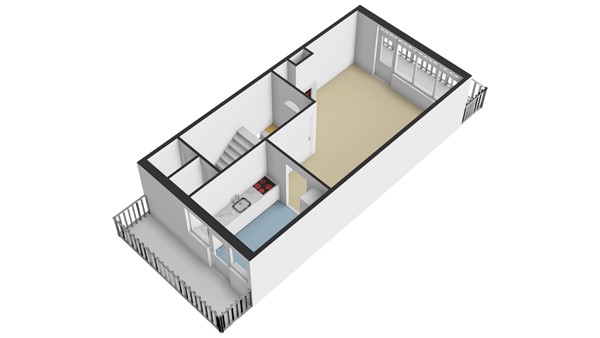Potgieterstraat 13, 2951 XS Alblasserdam - Plattegrond 1E - 3D - Potgieterstraat 13 te Alblasserdam.jpg