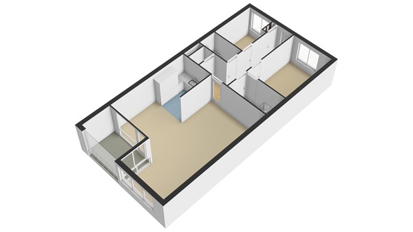 Plantageweg 132C, 2951 VH Alblasserdam - Plattegrond appartement - 3D (2) - Plantageweg 132-c te Alblasserdam.jpg