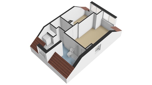 Blokweerweg 16, 2953 AB Alblasserdam - Plattegrond 1E - 3D - Blokweerweg 16 te Alblasserdam.jpg