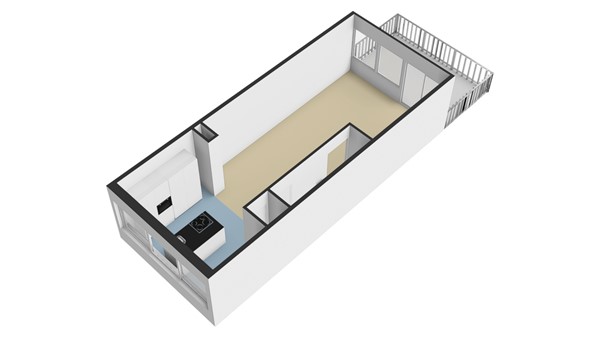 Paulus Potterstraat 13, 2951 SV Alblasserdam - Plattegrond 1E - 3D - Paulus Potterstraat 13 te Alblasserdam.jpg