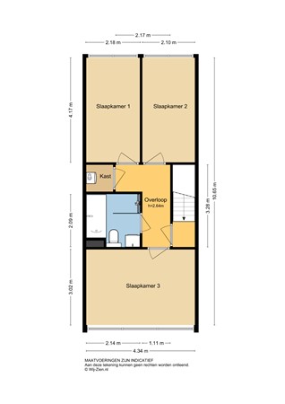Paulus Potterstraat 13, 2951 SV Alblasserdam - Plattegrond 2E - 2D - Paulus Potterstraat 13 te Alblasserdam.jpg