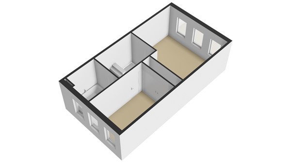 Weversstraat 37, 2951 BZ Alblasserdam - Plattegrond 1E - 3D - Weversstraat 37 te Alblasserdam.jpg