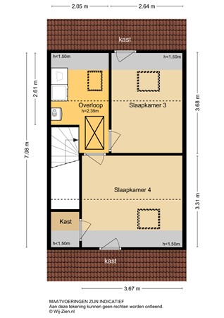 Weversstraat 37, 2951 BZ Alblasserdam - Plattegrond 2E - 2D - Weversstraat 37 te Alblasserdam.jpg