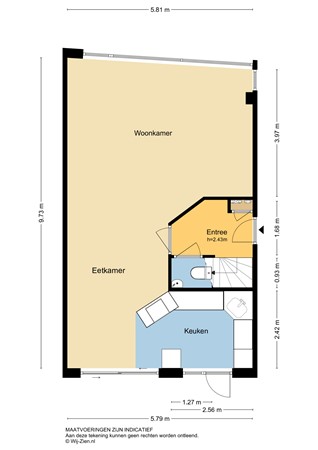 Cypressenlaan 49, 3355 SB Papendrecht - Plattegrond BG - 2D - Cypressenlaan 49 te Papendrecht.jpg