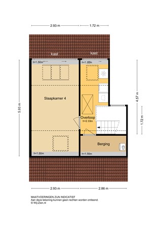 Cypressenlaan 49, 3355 SB Papendrecht - Plattegrond 2E - 2D - Cypressenlaan 49 te Papendrecht.jpg