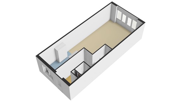 De Hooght 36, 3353 CP Papendrecht - Plattegrond BG - 3D - De Hooght 36 te Papendrecht.jpg