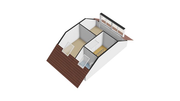 De Hooght 36, 3353 CP Papendrecht - Plattegrond 2E - 3D - De Hooght 36 te Papendrecht.jpg
