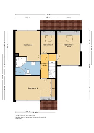 Akkerwinde 40, 2951 HB Alblasserdam - Plattegrond 1E - 2D - Akkerwinde 40 te Alblasserdam.jpg