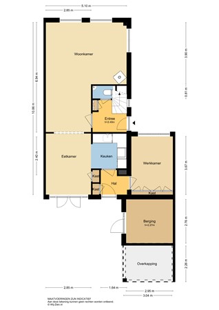 Burgemeester Nieborgstraat 4, 2957 KJ Nieuw-Lekkerland - Plattegrond BG - 2D - Burgemeester Nieborgstraat 4 te Nieuw-Lekkerland.jpg